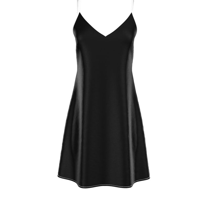 Louis XVI Slip Dress Black