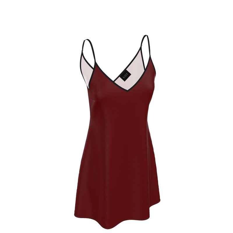 Louis XVI Slip Dress Burgundy