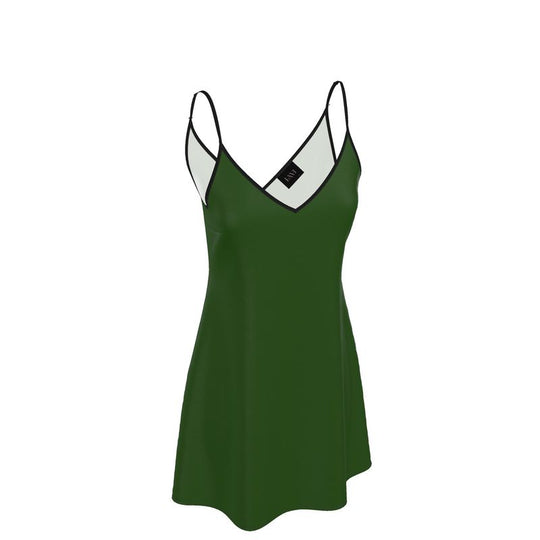 Louis XVI Slip Dress Dark Green