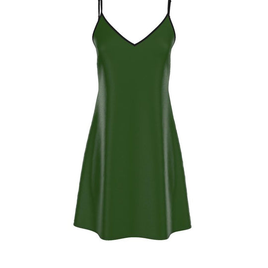 Louis XVI Slip Dress Dark Green