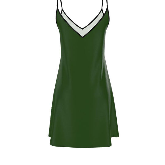 Louis XVI Slip Dress Dark Green