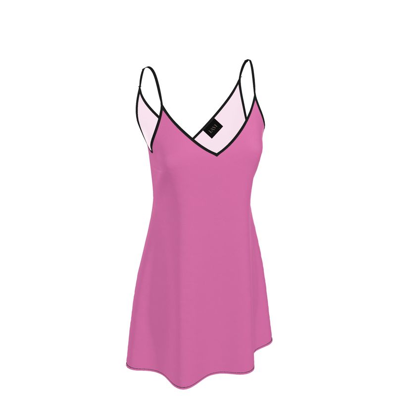 Louis XVI Slip Dress Dark Pink