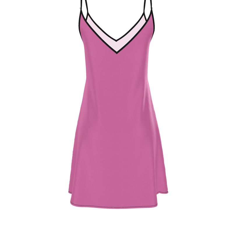 Louis XVI Slip Dress Dark Pink