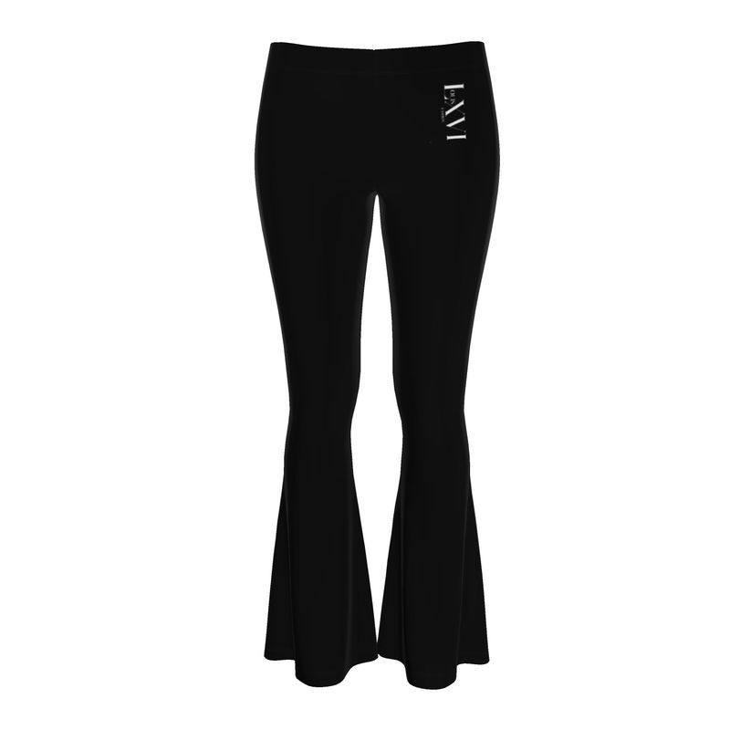 Louis XVI Flared Leggings Black