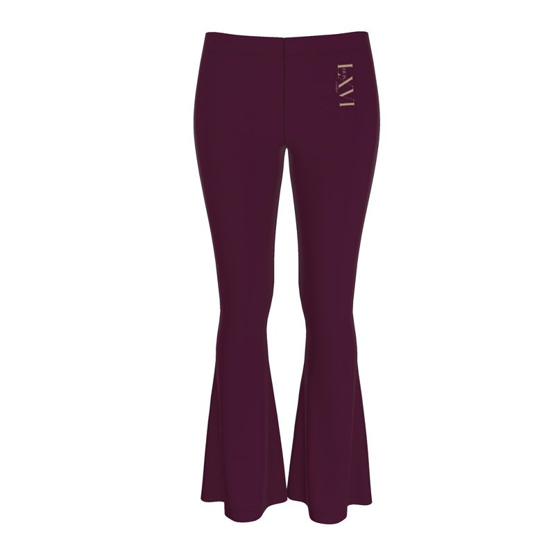 Louis XVI Flared Leggings Wine