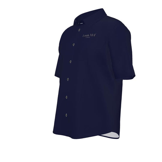 Louis XVI London Egyptian Linen Navy