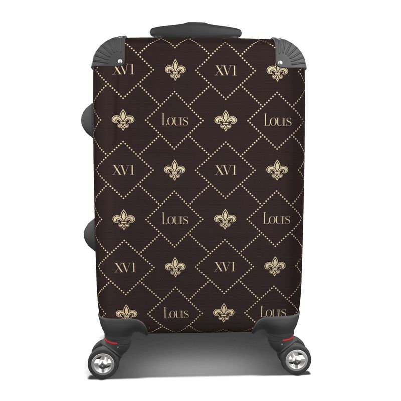 Louis XVI Carry On Suitcase Brown