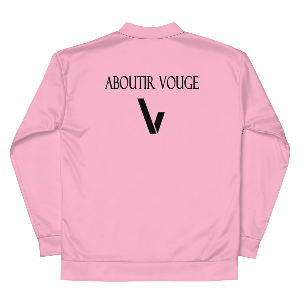 Aboutir Vouge Women Pink Bomber Jacket