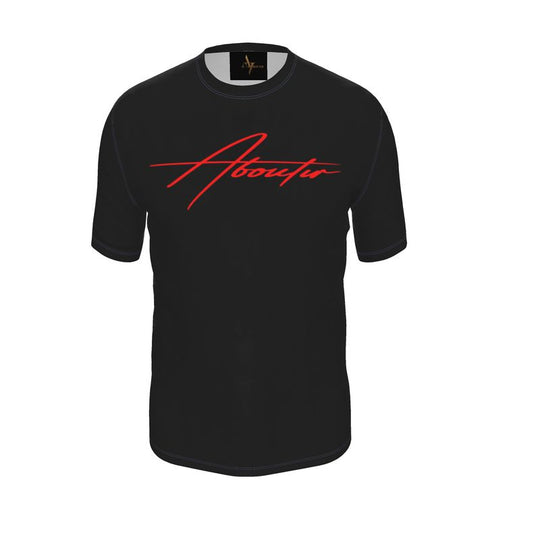 Aboutir tee shirt Black Red letters