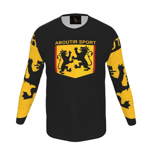 Competition Sport Jersey Yellow Black Lion