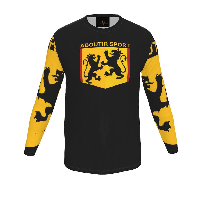 Competition Sport Jersey Yellow Black Lion