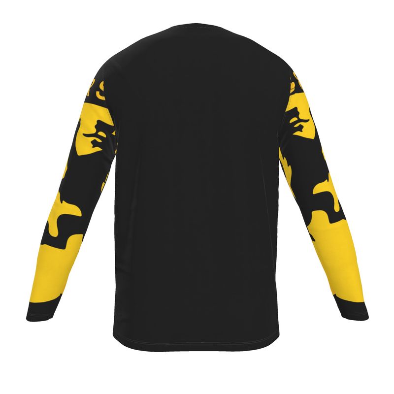 Competition Sport Jersey Yellow Black Lion