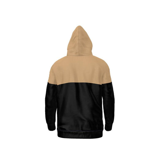 Designer Hoodie Black and Tan