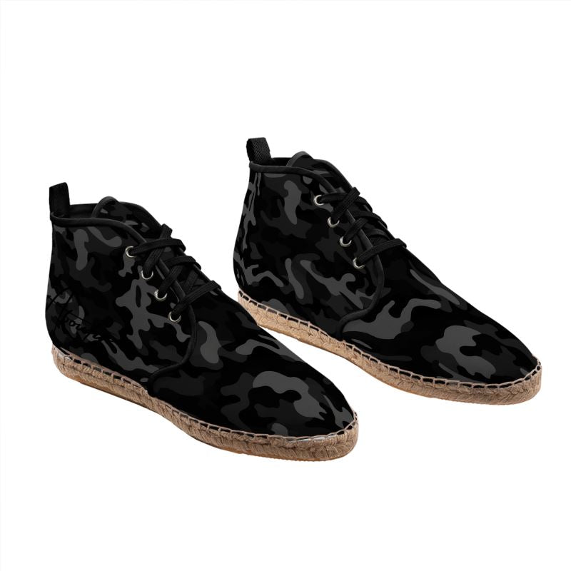 Hi Top Black Cameo Espadrilles