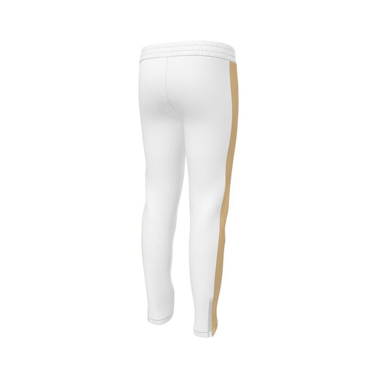 Tracksuit Pants White Tan Stripe