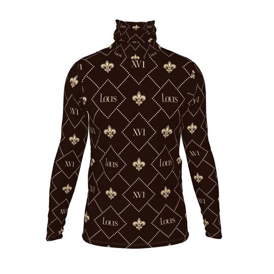 Slim Fit Dark Brown The fleur-de-lis Monogram
