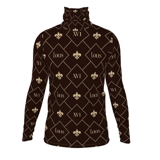 Slim Fit Dark Brown The fleur-de-lis Monogram
