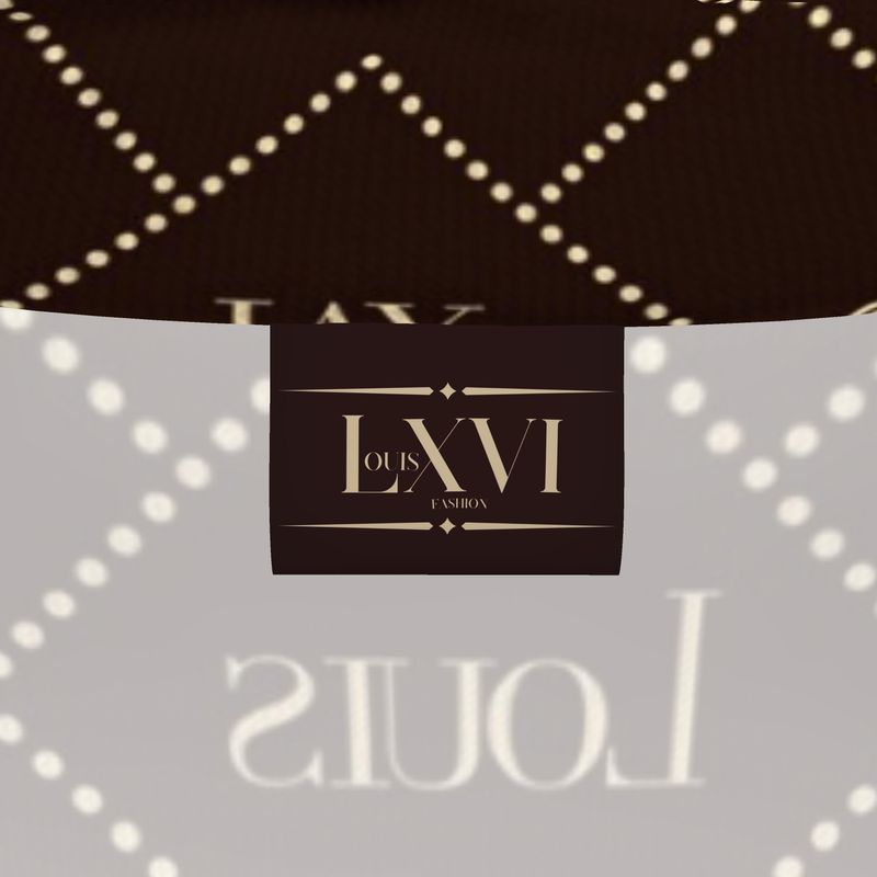 Slim Fit Dark Brown The fleur-de-lis Monogram