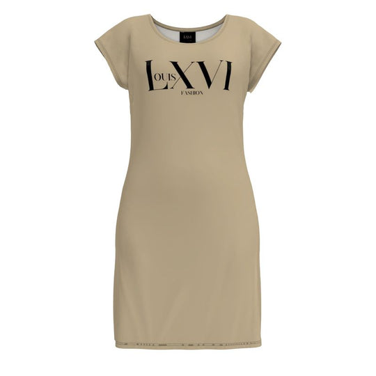 Louis XVI Long Tee Dress Tan