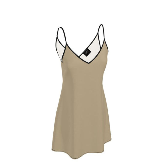 Louis XVI Slip Dress Tan