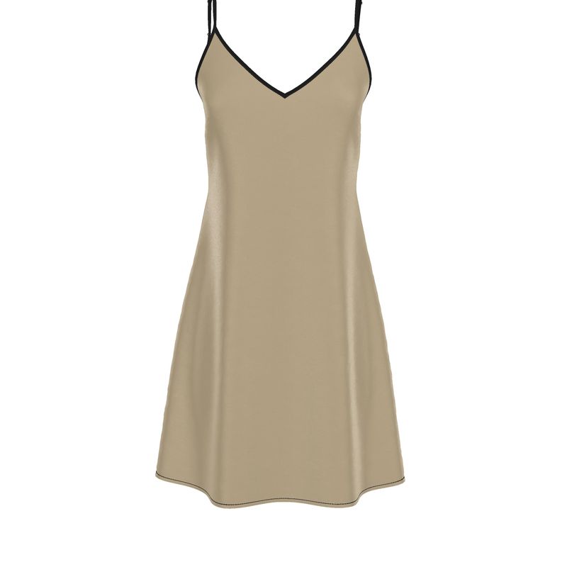 Louis XVI Slip Dress Tan