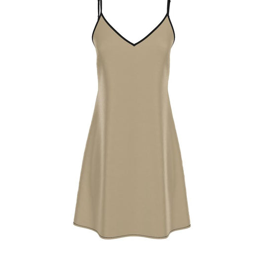 Louis XVI Slip Dress Tan