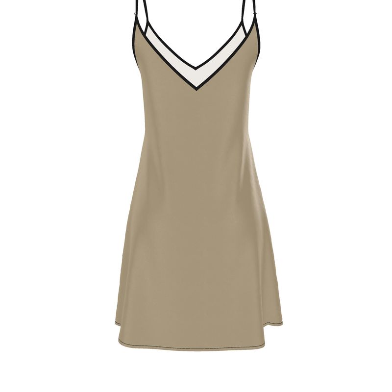 Louis XVI Slip Dress Tan