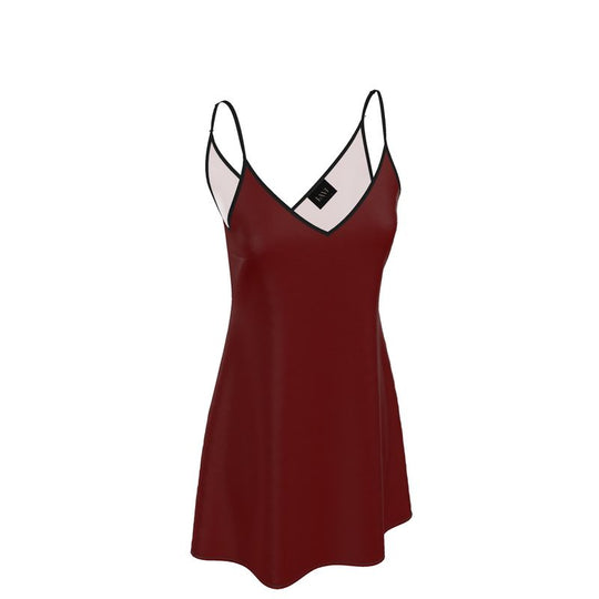 Louis XVI Slip Dress Burgundy