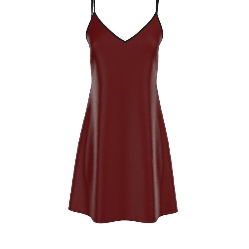 Louis XVI Slip Dress Burgundy