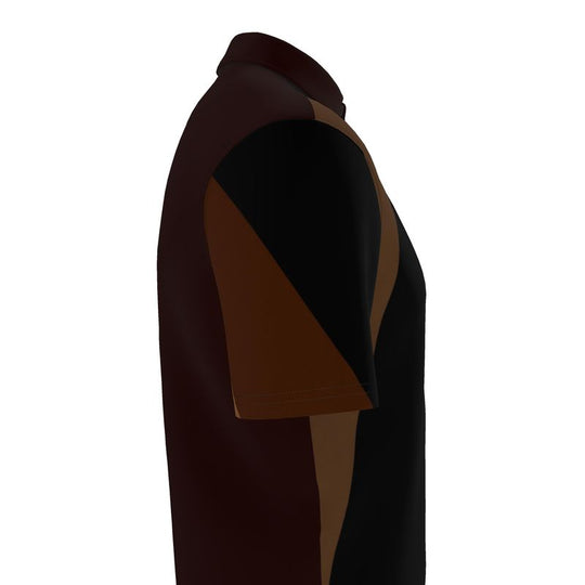 Louis XVI Count Polo Striped Black Brown