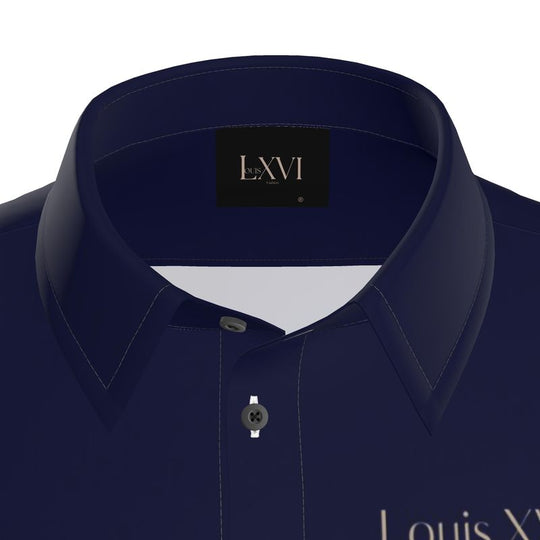 Louis XVI London Egyptian Linen Navy