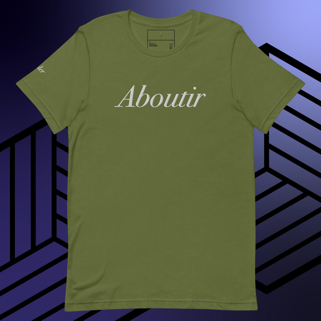 Embroidered Aboutir  Unisex t-shirt