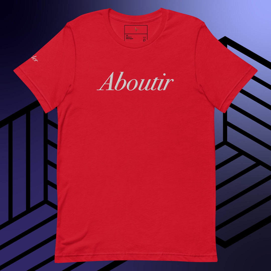 Embroidered Aboutir  Unisex t-shirt